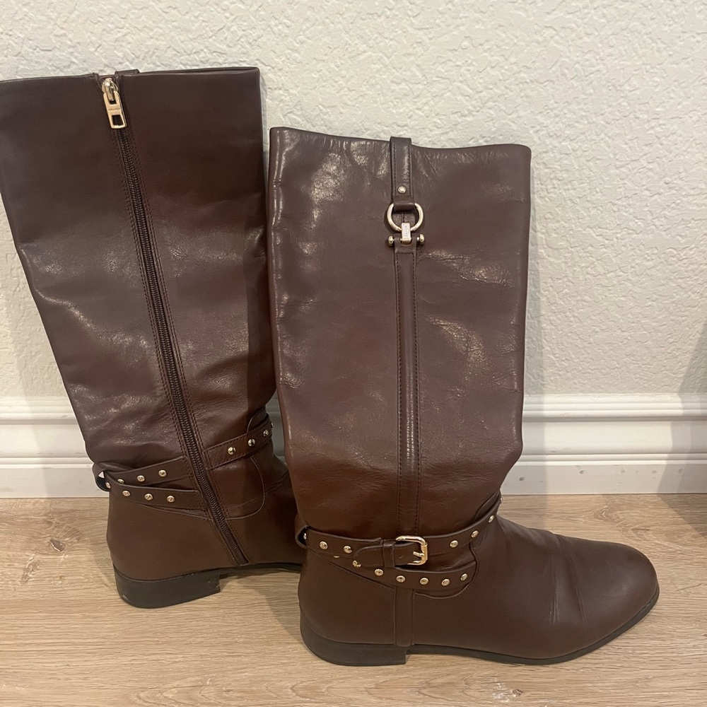 COACH Maddie Riding boots in Chestnut 9.5 size womans
